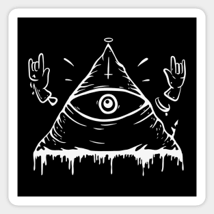 pyramid with eye Sticker